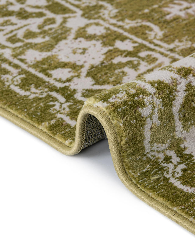 Light Green 6' 1 x 6' 1 New Classical Square Area Rug 70% Polypropylene & 30% Polyester Traditional Vintage Distressed Carpet for Interior Design Home Decor for Sale at Rug Engine