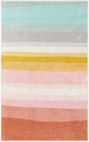 Multicolor 3' 3 x 5' 3 Whimsy Kids Rectangle Rug