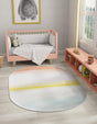 Multicolor 2' 2 x 3' 1 Whimsy Kids Oval Rug
