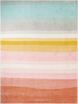 Multicolor 9' x 12' Whimsy Kids Rectangle Rug