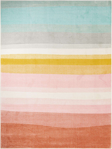 Multicolor 9' x 12' Whimsy Kids Rectangle Rug