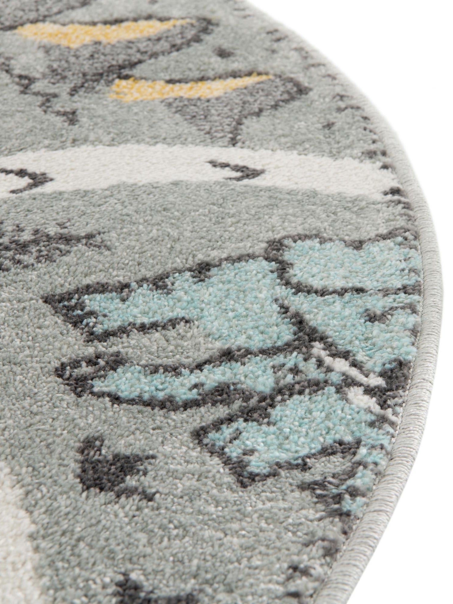 Gray 3' 3 x 5' 3 Whimsy Kids Oval Area Rug for Baby Nursery, Toddler Playroom, Bedrooms