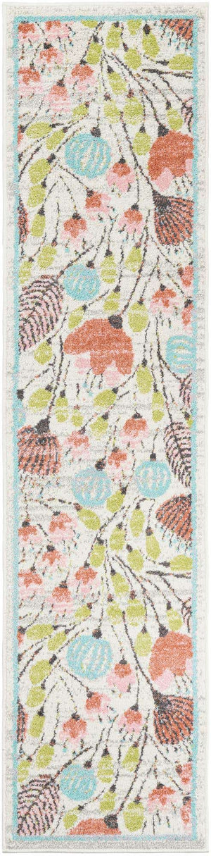 Ivory 2' x 8' Whimsy Kids Runner Rug