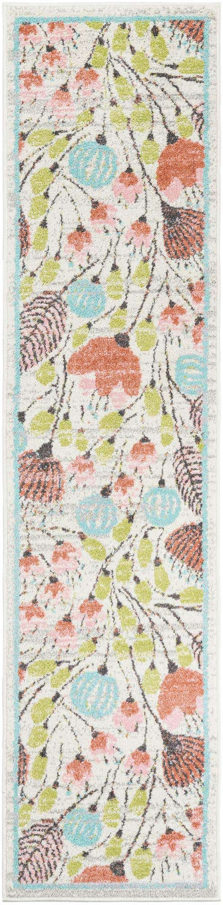 Ivory 2' x 8' Whimsy Kids Runner Rug