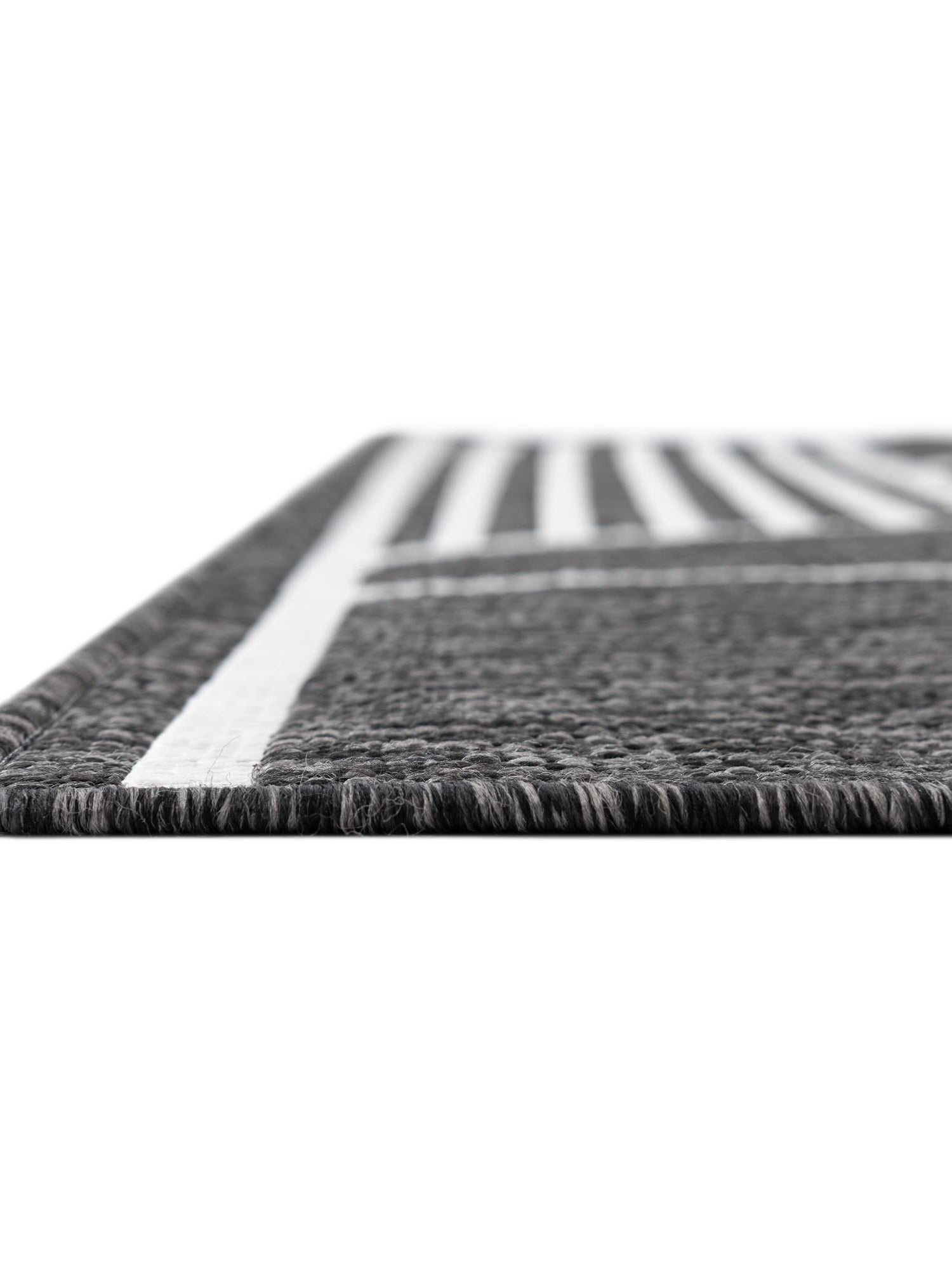 Black and White 9' x 12' Outdoor Modern Rectangle Area Rug Weather Resistant for Patio, Deck, Terrace, Balcony, Porch 100% Polypropylene Modern Outside Carpet for Sale at Rug Engine