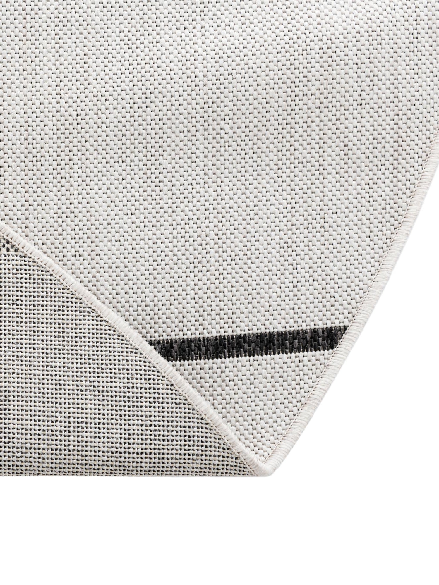White and Black 10' x 10' Outdoor Modern Round Area Rug Weather Resistant for Patio, Deck, Terrace, Balcony, Porch 100% Polypropylene Modern Outside Carpet for Sale at Rug Engine