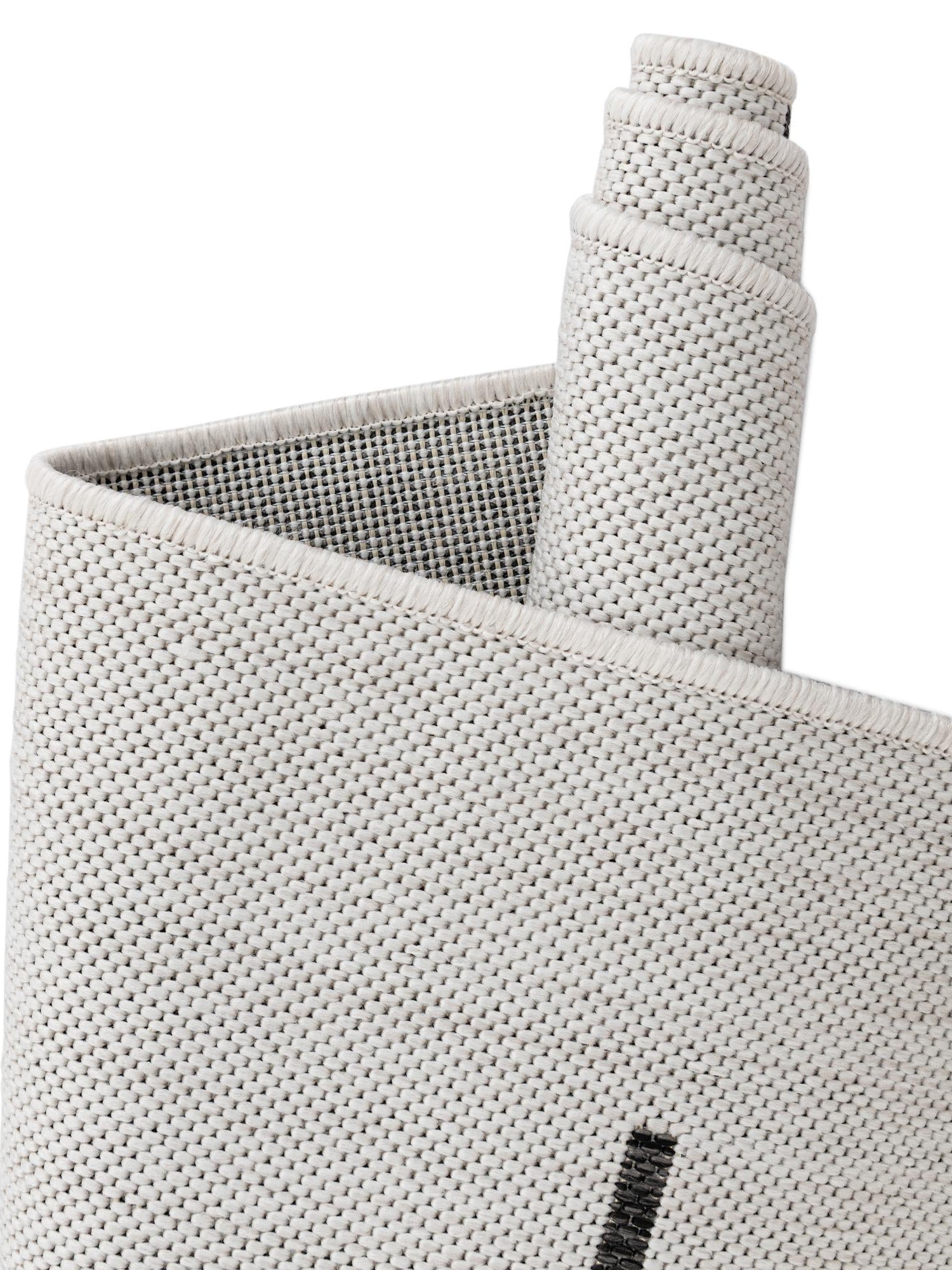 White and Black 10' x 10' Outdoor Modern Square Area Rug Weather Resistant for Patio, Deck, Terrace, Balcony, Porch 100% Polypropylene Modern Outside Carpet for Sale at Rug Engine