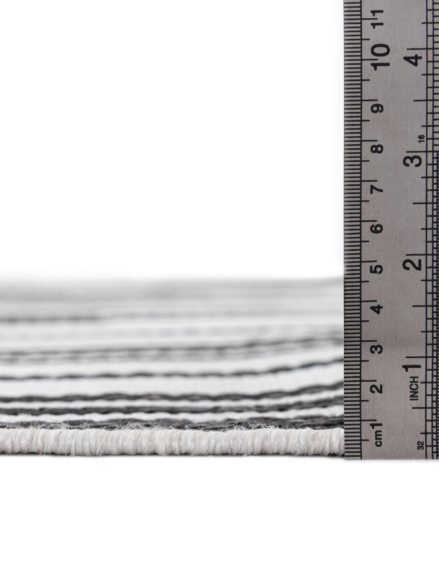 Black and White 2' x 6' 1 Outdoor Modern Runner Area Rug Weather Resistant for Patio, Deck, Terrace, Balcony, Porch 100% Polypropylene Modern Outside Carpet for Sale at Rug Engine