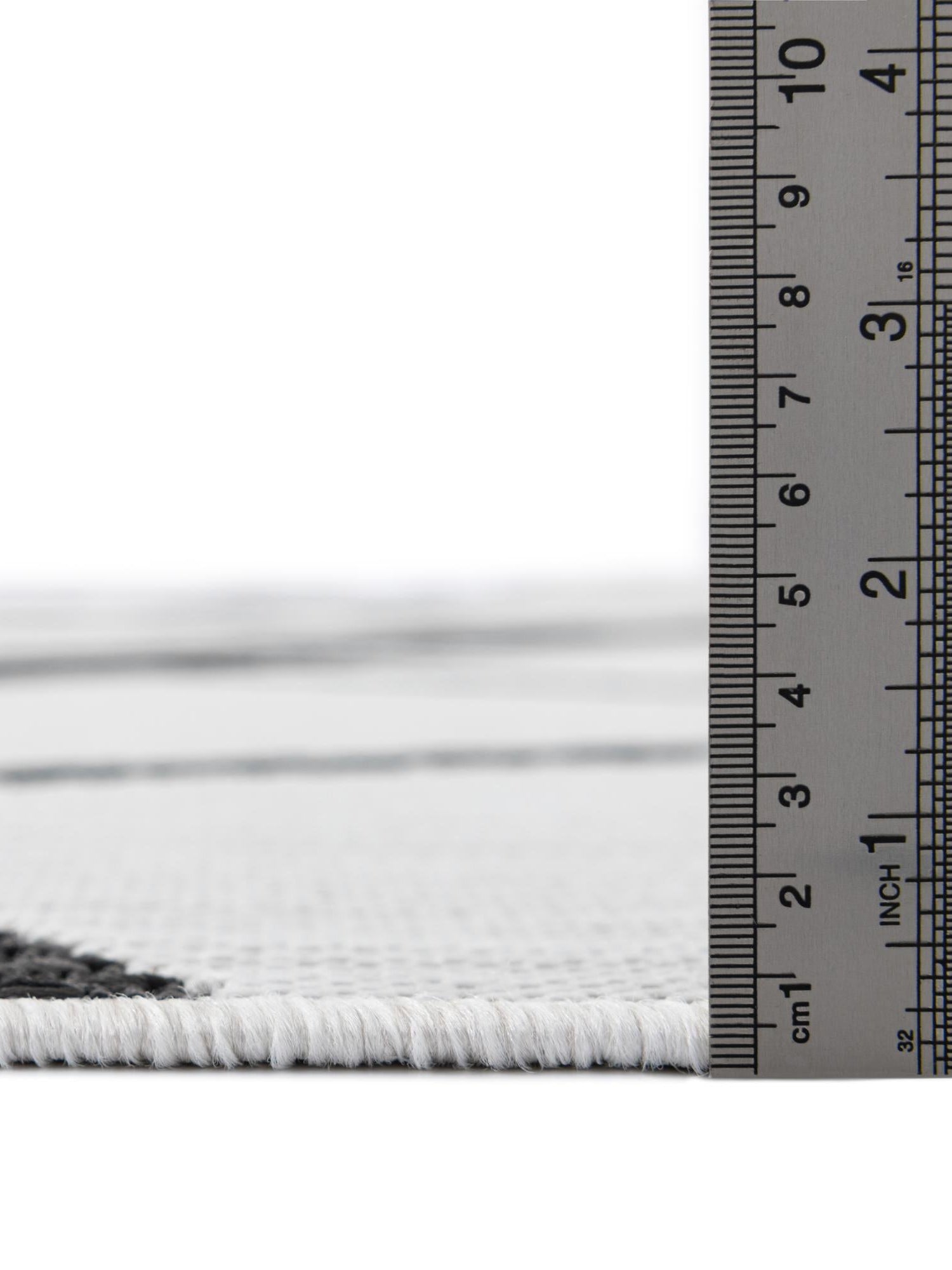 Black and White 2' x 3' 1 Outdoor Modern Rectangle Area Rug Weather Resistant for Patio, Deck, Terrace, Balcony, Porch 100% Polypropylene Modern Outside Carpet for Sale at Rug Engine