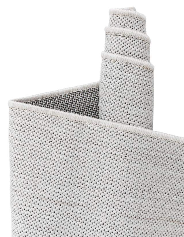 Black and White 10' x 10' Outdoor Modern Square Area Rug Weather Resistant for Patio, Deck, Terrace, Balcony, Porch 100% Polypropylene Modern Outside Carpet for Sale at Rug Engine