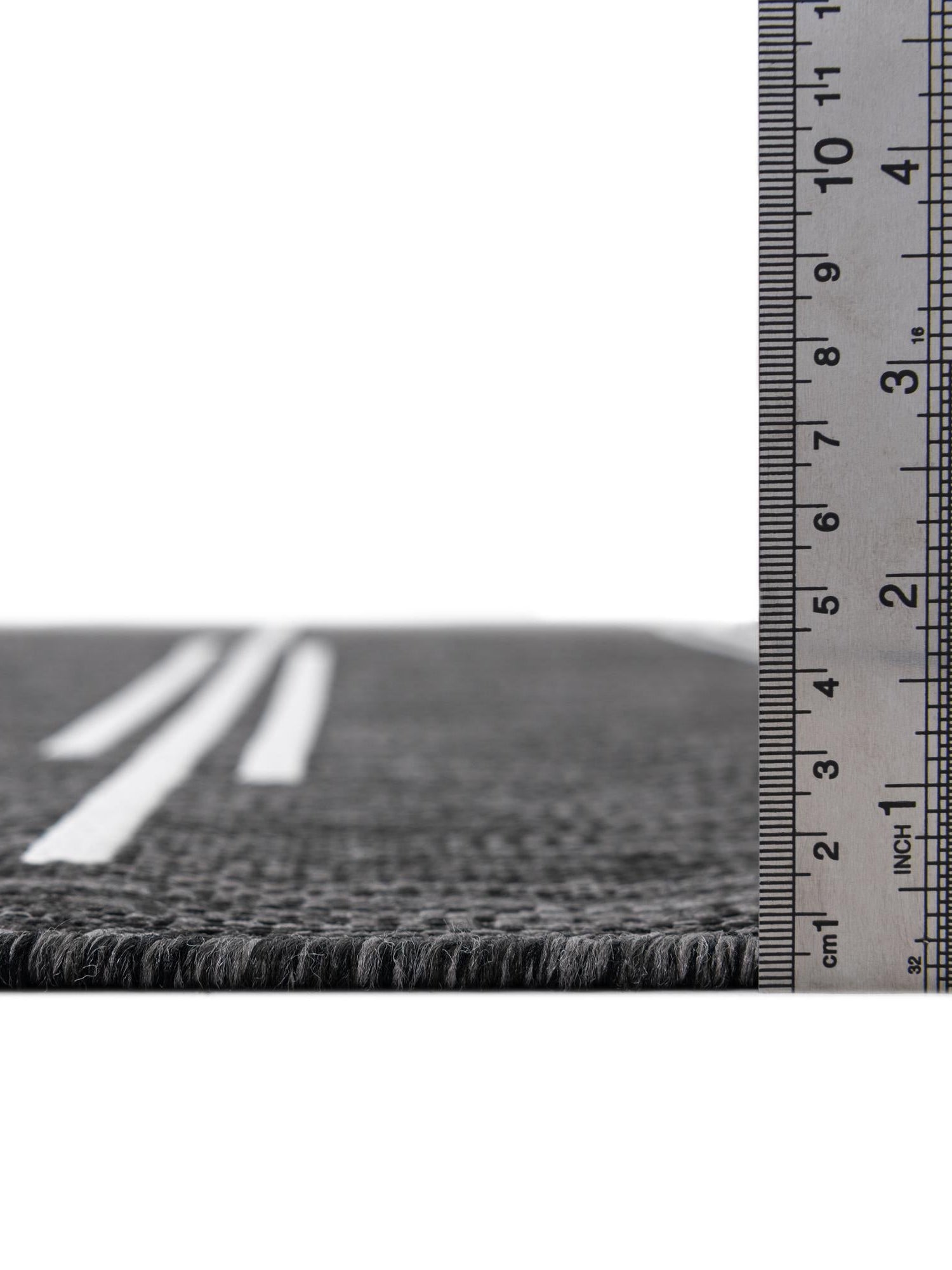 Black and White 2' x 3' 1 Outdoor Modern Rectangle Area Rug Weather Resistant for Patio, Deck, Terrace, Balcony, Porch 100% Polypropylene Modern Outside Carpet for Sale at Rug Engine