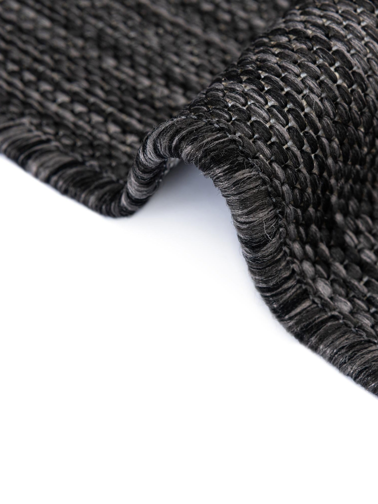 Black and White 7' 10 x 7' 10 Outdoor Modern Round Area Rug Weather Resistant for Patio, Deck, Terrace, Balcony, Porch 100% Polypropylene Modern Outside Carpet for Sale at Rug Engine