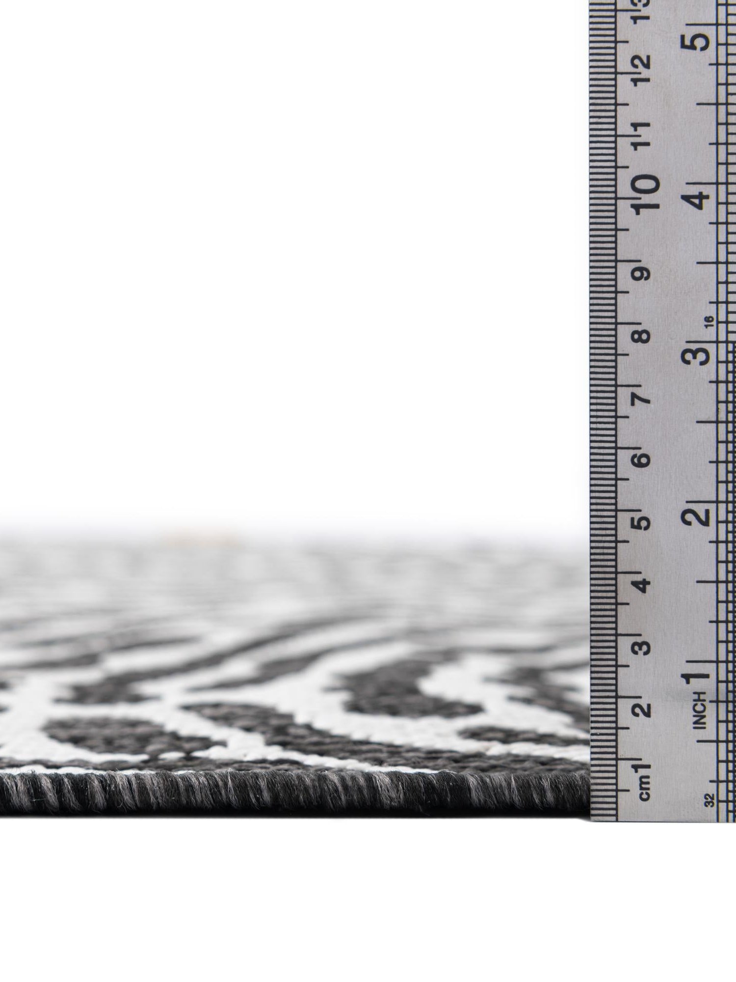Black and White 9' x 12' Outdoor Modern Rectangle Area Rug Weather Resistant for Patio, Deck, Terrace, Balcony, Porch 100% Polypropylene Modern Outside Carpet for Sale at Rug Engine