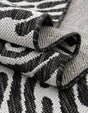 Black and White 2' x 8' Outdoor Modern Runner Area Rug Weather Resistant for Patio, Deck, Terrace, Balcony, Porch 100% Polypropylene Modern Outside Carpet for Sale at Rug Engine