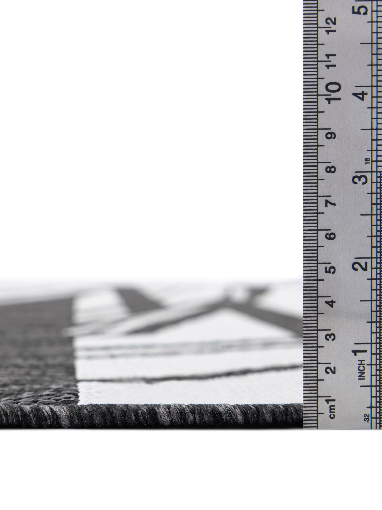 Black and White 7' 10 x 10' Outdoor Modern Rectangle Area Rug Weather Resistant for Patio, Deck, Terrace, Balcony, Porch 100% Polypropylene Modern Outside Carpet for Sale at Rug Engine