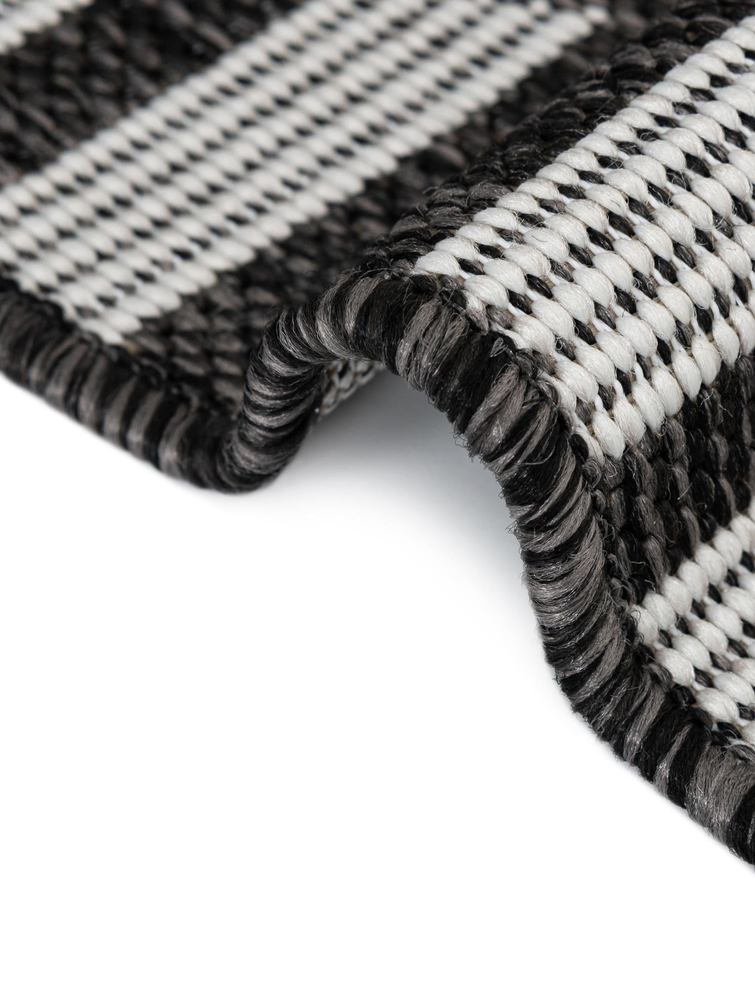 Black and White 2' x 3' 1 Outdoor Modern Rectangle Area Rug Weather Resistant for Patio, Deck, Terrace, Balcony, Porch 100% Polypropylene Modern Outside Carpet for Sale at Rug Engine