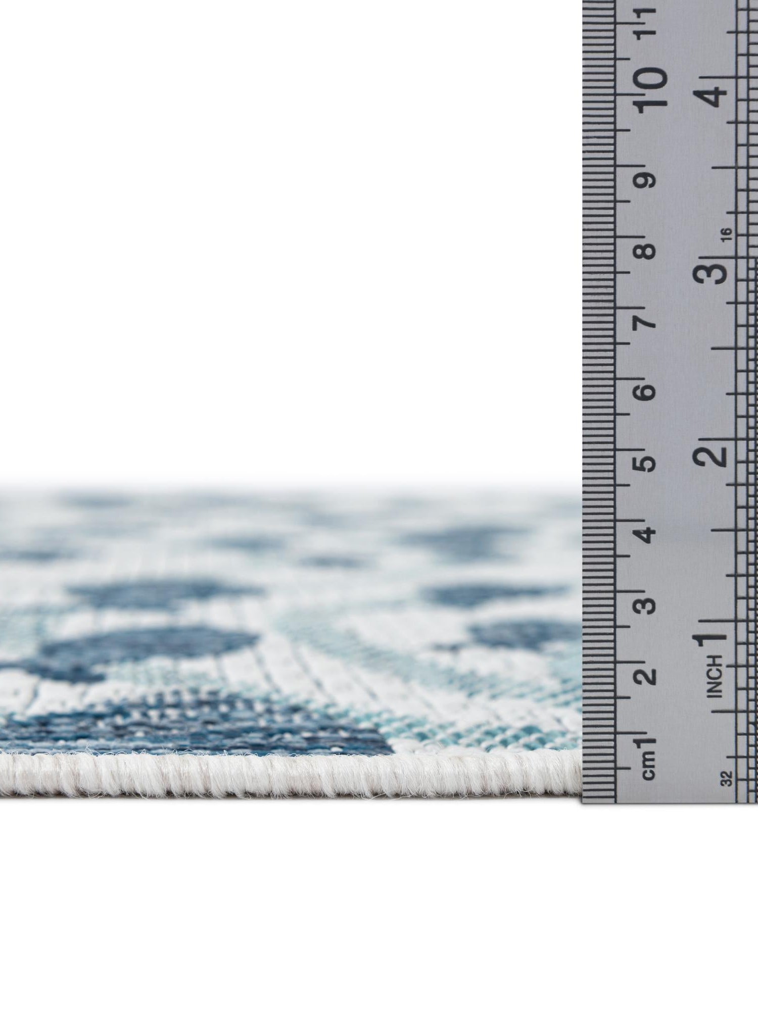 Blue 9' x 12' Outdoor Coastal Rectangle Area Rug Weather Resistant for Patio, Deck, Terrace, Balcony, Porch 100% Polypropylene Coastal Decor Carpet for Sale at Rug Engine