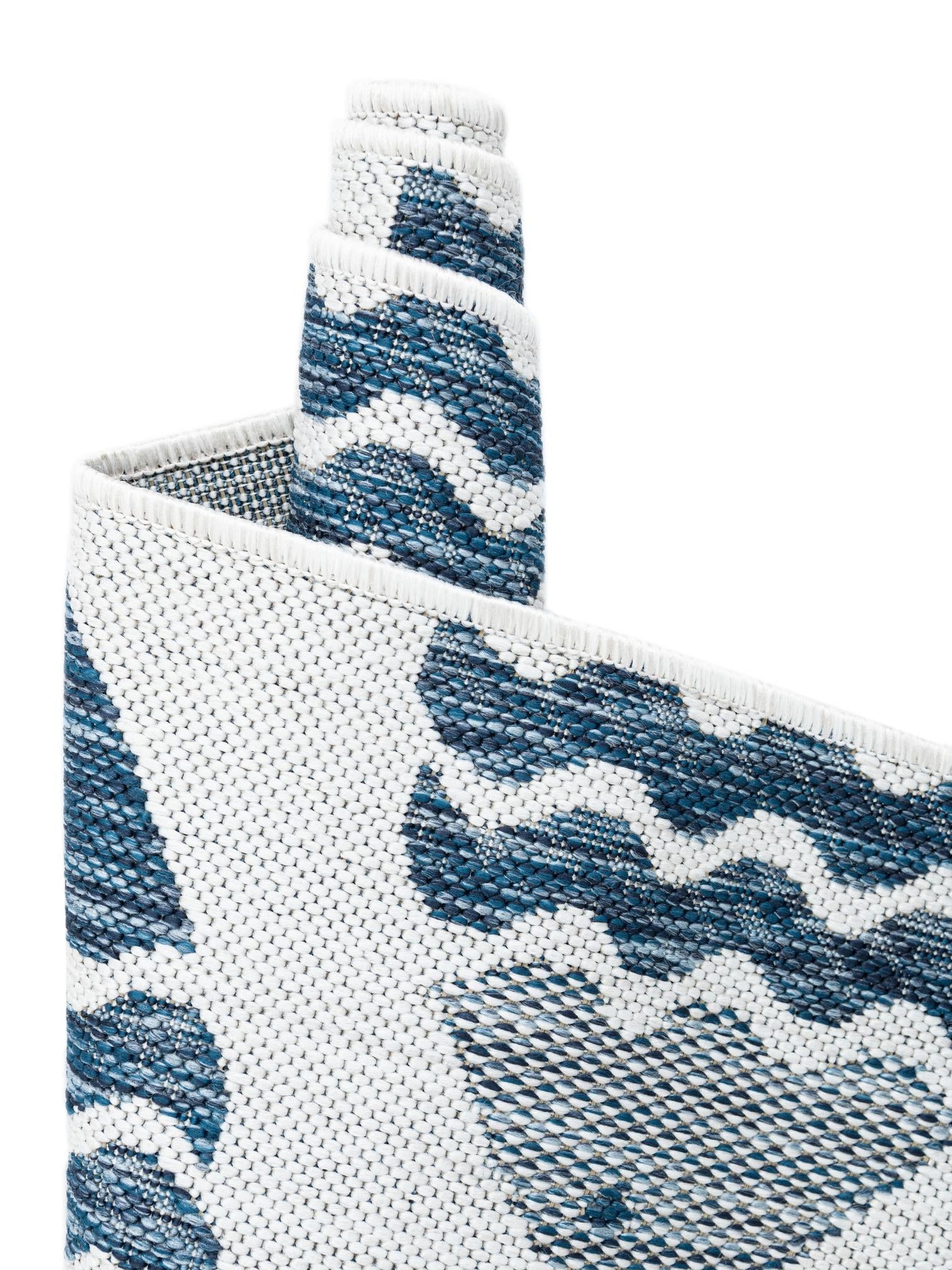 Navy Blue 2' x 3' 1 Outdoor Coastal Rectangle Area Rug Weather Resistant for Patio, Deck, Terrace, Balcony, Porch 100% Polypropylene Coastal Decor Carpet for Sale at Rug Engine
