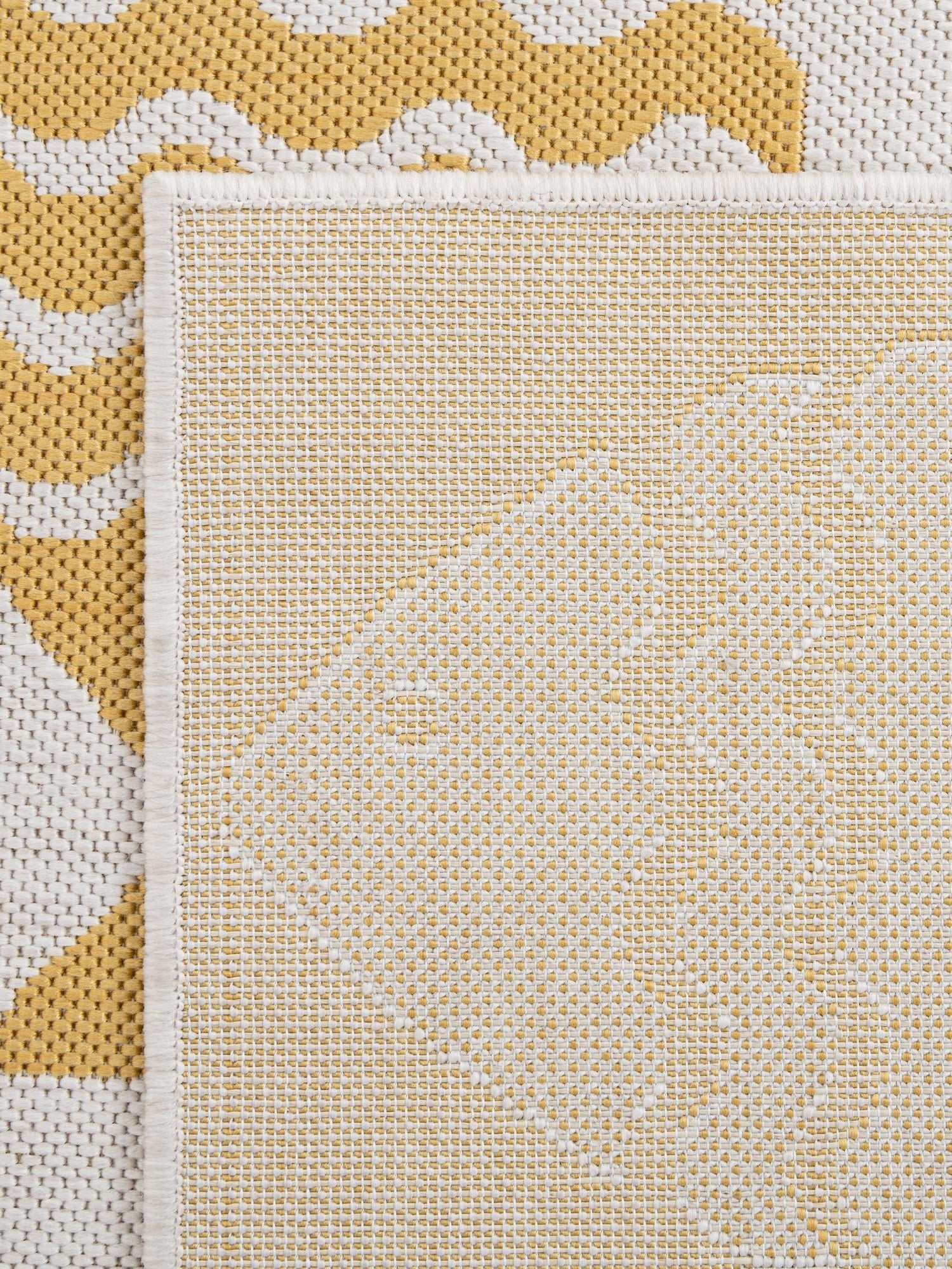 Yellow 9' x 12' Outdoor Coastal Rectangle Area Rug Weather Resistant for Patio, Deck, Terrace, Balcony, Porch 100% Polypropylene Coastal Decor Carpet for Sale at Rug Engine