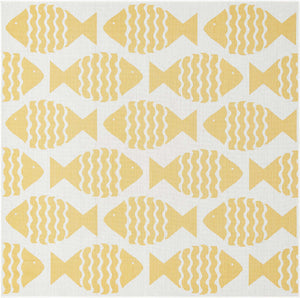 Yellow 7' 10 x 7' 10 Outdoor Coastal Square Area Rug Weather Resistant for Patio, Deck, Terrace, Balcony, Porch 100% Polypropylene Coastal Decor Carpet for Sale at Rug Engine