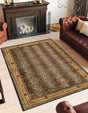 Brown 7' 10 x 10' Wildlife Rectangle Area Rug Animal Print Safari Jungle Inspired Carpet for Unique Modern Interior Design for Sale at Rug Engine