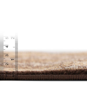 Brown 10' x 10' Wildlife Square Area Rug Animal Print Safari Jungle Inspired Carpet for Unique Modern Interior Design for Sale at Rug Engine