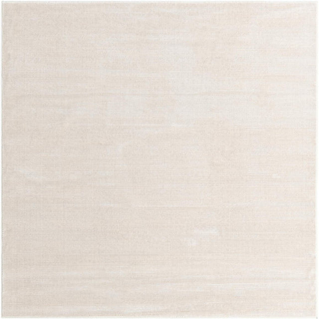 Ivory 6' x 6' Finsbury Square Area Rug 60% Polypropylene & 40% Polyester Contemporary Carpet for Living Rooms, Dining, Offices for Sale at Rug Engine