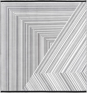 Black and White 7' 10 x 7' 10 Milano Square Area Rug 100% Polyester with Cotton Backing Modern Contemporary Carpet for Home Decor Interior Design for Sale at Rug Engine