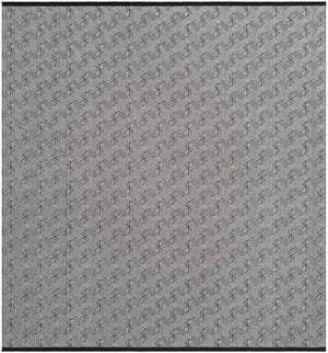 Black and White 10' x 10' Milano Square Area Rug 100% Polyester with Cotton Backing Modern Contemporary Carpet for Home Decor Interior Design for Sale at Rug Engine