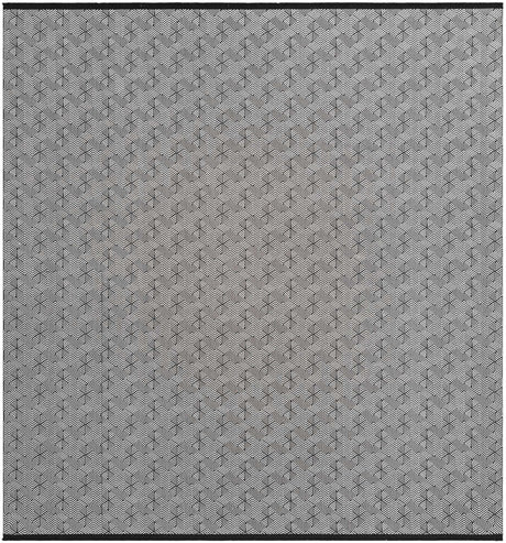 Black and White 10' x 10' Milano Square Area Rug 100% Polyester with Cotton Backing Modern Contemporary Carpet for Home Decor Interior Design for Sale at Rug Engine