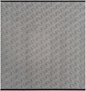 Black and White 7' 10 x 7' 10 Milano Square Area Rug 100% Polyester with Cotton Backing Modern Contemporary Carpet for Home Decor Interior Design for Sale at Rug Engine