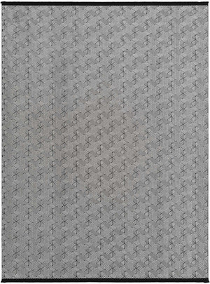 Black and White 7' 10 x 10' Milano Rectangle Area Rug 100% Polyester with Cotton Backing Modern Contemporary Carpet for Home Decor Interior Design for Sale at Rug Engine