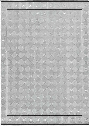 Black and White 9' x 12' Milano Rectangle Area Rug 100% Polyester with Cotton Backing Modern Contemporary Carpet for Home Decor Interior Design for Sale at Rug Engine