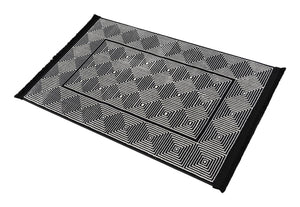Black and White 2' x 3' 1 Milano Rectangle Area Rug 100% Polyester with Cotton Backing Modern Contemporary Carpet for Home Decor Interior Design for Sale at Rug Engine