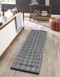 Black and White 2' x 6' 1 Milano Runner Area Rug 100% Polyester with Cotton Backing Modern Contemporary Carpet for Home Decor Interior Design for Sale at Rug Engine