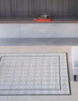 Black and White 10' x 10' Milano Square Area Rug 100% Polyester with Cotton Backing Modern Contemporary Carpet for Home Decor Interior Design for Sale at Rug Engine