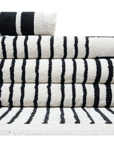 Black and White 9' x 12' Milano Rectangle Area Rug 100% Polyester with Cotton Backing Modern Contemporary Carpet for Home Decor Interior Design for Sale at Rug Engine