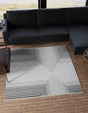 Black and White 7' 10 x 7' 10 Milano Square Area Rug 100% Polyester with Cotton Backing Modern Contemporary Carpet for Home Decor Interior Design for Sale at Rug Engine