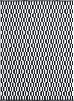 Black and White 9' x 12' Milano Rectangle Area Rug 100% Polyester with Cotton Backing Modern Contemporary Carpet for Home Decor Interior Design for Sale at Rug Engine