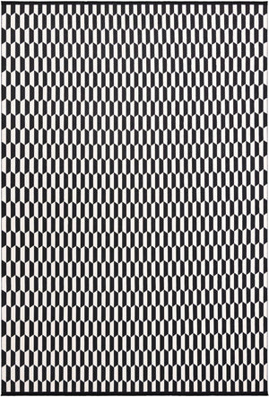 Black and White 10' x 14' 1 Milano Rectangle Area Rug 100% Polyester with Cotton Backing Modern Contemporary Carpet for Home Decor Interior Design for Sale at Rug Engine
