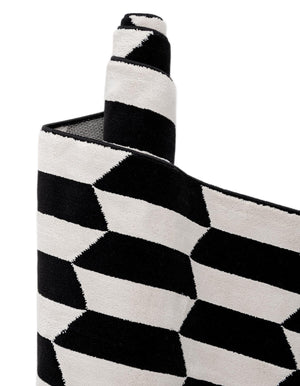 Black and White 10' x 14' 1 Milano Rectangle Area Rug 100% Polyester with Cotton Backing Modern Contemporary Carpet for Home Decor Interior Design for Sale at Rug Engine