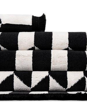Black and White 7' 10 x 10' Milano Rectangle Area Rug 100% Polyester with Cotton Backing Modern Contemporary Carpet for Home Decor Interior Design for Sale at Rug Engine