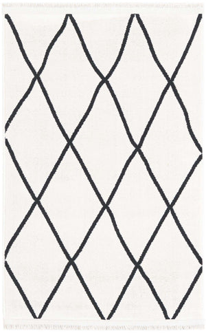 Black and White 2' x 3' 1 Milano Rectangle Area Rug 100% Polyester with Cotton Backing Modern Contemporary Carpet for Home Decor Interior Design for Sale at Rug Engine