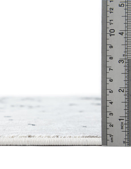 Black and White 10' x 10' Milano Square Area Rug 100% Polyester with Cotton Backing Modern Contemporary Carpet for Home Decor Interior Design for Sale at Rug Engine