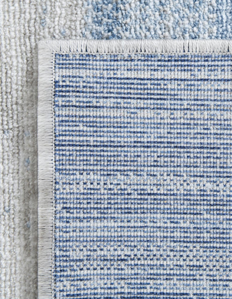 Blue Gray 2' x 3' 1 Gabbeh Rectangle Area Rug 100% Polyester (Space-Dyed Yarn) Stylish Contemporary Carpet for Home Interior Design for Sale at Rug Engine