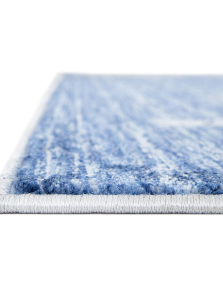 Blue Gray 2' x 6' 1 Gabbeh Runner Area Rug 100% Polyester (Space-Dyed Yarn) Stylish Contemporary Carpet for Home Interior Design for Sale at Rug Engine