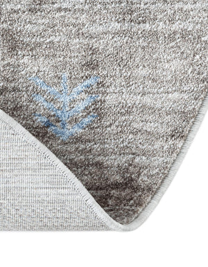 Blue Gray 7' 10 x 7' 10 Gabbeh Round Area Rug 100% Polyester (Space-Dyed Yarn) Stylish Contemporary Carpet for Home Interior Design for Sale at Rug Engine