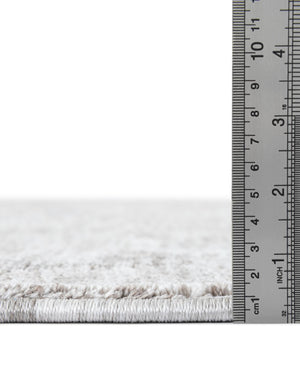 Gray Brown 4' 1 x 6' 1 Gabbeh Rectangle Area Rug 100% Polyester (Space-Dyed Yarn) Stylish Contemporary Carpet for Home Interior Design for Sale at Rug Engine
