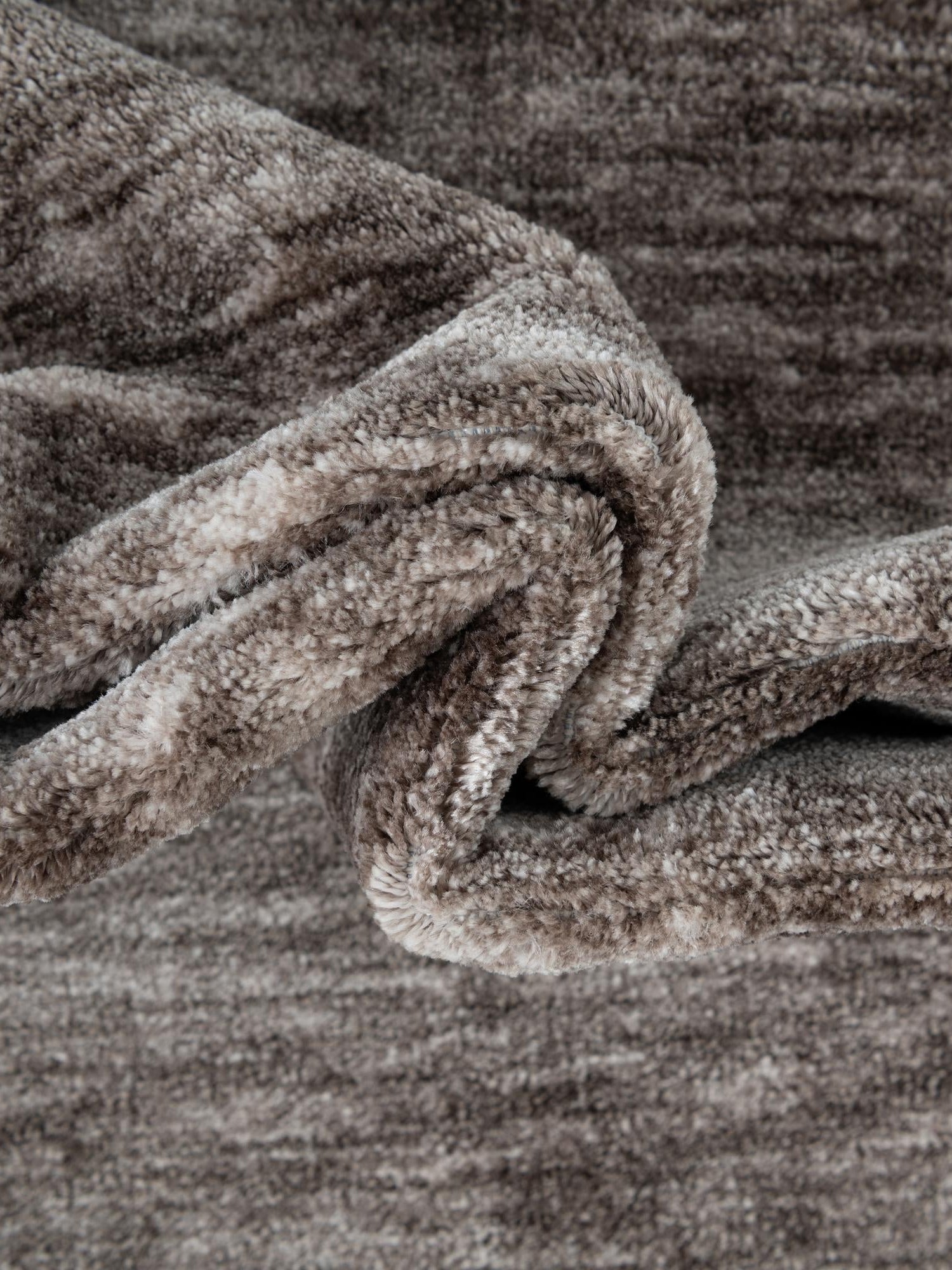 Gray Brown 7' 1 x 10' Gabbeh Rectangle Area Rug 100% Polyester (Space-Dyed Yarn) Stylish Contemporary Carpet for Home Interior Design for Sale at Rug Engine