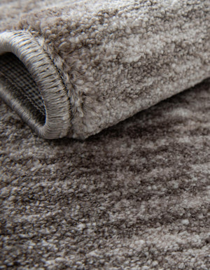 Gray Brown 2' x 6' 1 Gabbeh Runner Area Rug 100% Polyester (Space-Dyed Yarn) Stylish Contemporary Carpet for Home Interior Design for Sale at Rug Engine